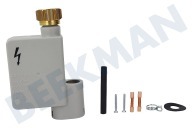 Hanseatic 00091058 Spülmaschine Einlassventil geeignet für u.a. SMS8140, SMV4403, SMI2022 + Rückschlagventil  -in Gehäuse- geeignet für u.a. SMS8140, SMV4403, SMI2022