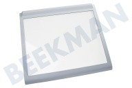 Amana 481010358148 Kühlschrank Glasplatte geeignet für u.a. WSG6288AM, WSN5583AW 395x342mm mit Strip geeignet für u.a. WSG6288AM, WSN5583AW