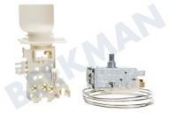 Ranco Kühlschrank Thermostat geeignet für u.a. KRB1300, ARC54232 Ranco K59S1890500 + Lampenfassung ersetzt A13 0584 geeignet für u.a. KRB1300, ARC54232