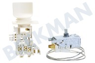 Whirlpool 481228238231 Kühlschrank Thermostat geeignet für u.a. WBE34172, WBM3116, KG812AWS 3 Kontakte Kapillare 70 cm geeignet für u.a. WBE34172, WBM3116, KG812AWS