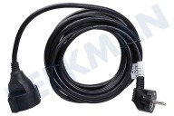 Q-Link 5520425  Kabel geeignet für u.a. Verlängerungskabel Schutzleiter 3x1,5 mm2 5 Meter Schwarz geeignet für u.a. Verlängerungskabel Schutzleiter