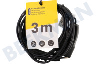 Q-Link 5440401  Kabel geeignet für u.a. Verlängerungskabel mit Euro-Stecker 2x0,75mm2 575W 2.5A schwarz 3M geeignet für u.a. Verlängerungskabel mit Euro-Stecker