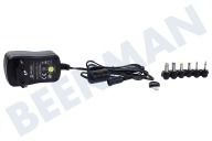 Universell 012809  Netz-Adapter geeignet für u.a. inkl. 6 Stecker Universal 2000 MaH 3-12 V stabilisiert geeignet für u.a. inkl. 6 Stecker