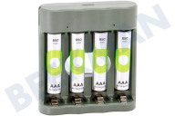 GP GPRCKCHB441U229  B441 USB-Batterieladegerät Recyko 4x AAA 850mAh geeignet für u.a. + 4 AAA-850-mAh-Batterien NiMH HR03