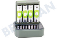 GP GPRCKCHB441D267  B421 USB-Batterieladegerät Dockingstation Recyko 4x AA 2100mAh geeignet für u.a. + 4 AA 2100mAh Batterien