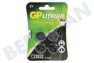 GP GPCR2032STD381C4  CR2032 CR2032 GP Lithium-Knopfzelle 3 Volt geeignet für u.a. DL2032 Lithium