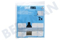 Easyfiks EasyfiksHI125UPN25CA Wrasenabzug Filter geeignet für u.a. 570x470mm Abzugshaube flach geeignet für u.a. 570x470mm