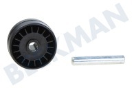 Bosch 187330, 00187330 Staubsauger Rad geeignet für u.a. BSG1500, BX12222, VSX12000 Rädchen der Lenkrolle geeignet für u.a. BSG1500, BX12222, VSX12000