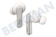 JVC HAA9TWE Kopfhörer HA-A9T-WE Kraftvoller Klang True-Wireless weiß geeignet für u.a. Wasserfest IPX5