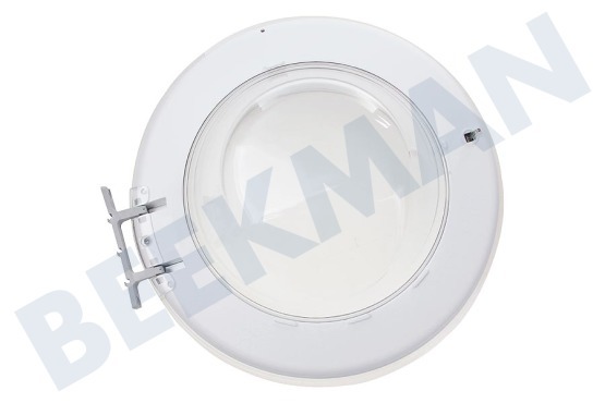 Samsung Waschmaschine DC97-17333A Fülltür Komplett, weiß / transparent, schräges Glas