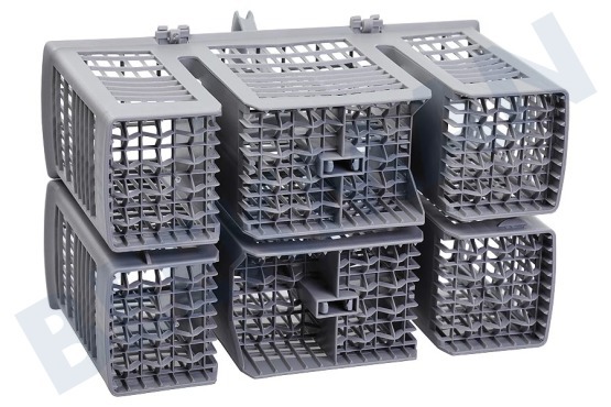 Pitsos Spülmaschine 00418280 Besteckkorb 6 Fächer, 2 Griffe