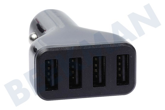 Duracell USB Auflader 12 Volt, 4.8A/SV 4 Port Schwarz