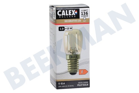 Calex 1101010500 Calex LED Vollglas Mini-Fadenlampe1,5 Watt, E14