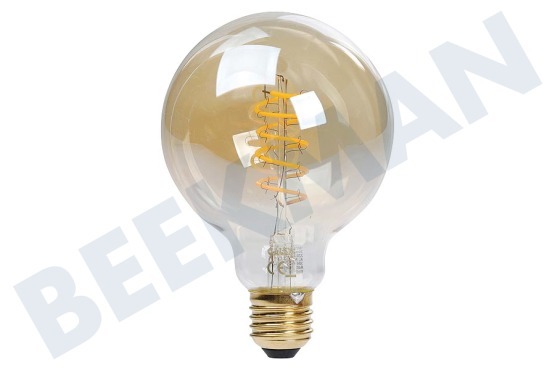 Calex 1001002100 Flex Filament G95 Globe Gold Dimmbare LED-Lampe E27 5,5 Watt