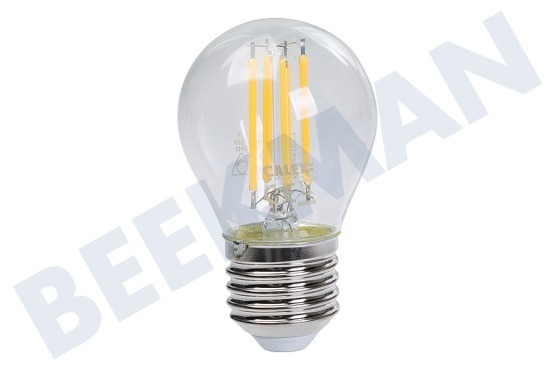 Calex 1101004300 LED Straight Filament Kugellampe Klar 4,5 Watt, E27