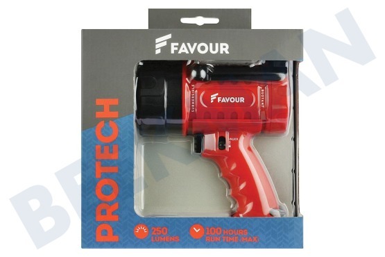 Favour S0233 Handlampe Protech Spotlight 3xC Batterie