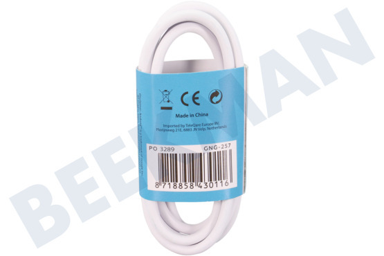 Grab 'n Go USB Anschlusskabel USB-Typ-C-Kabel auf USB-Typ-C, Weiß