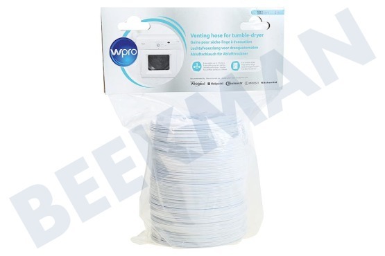 WPRO Trockner 484000008556 Abluftschlauch Trockner 102mm 3m PVC