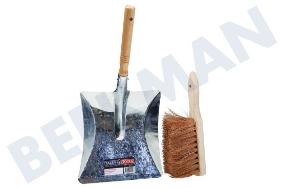 Talen Tools Handfeger mit Kokoshaaren und Metall-Kehrschaufel