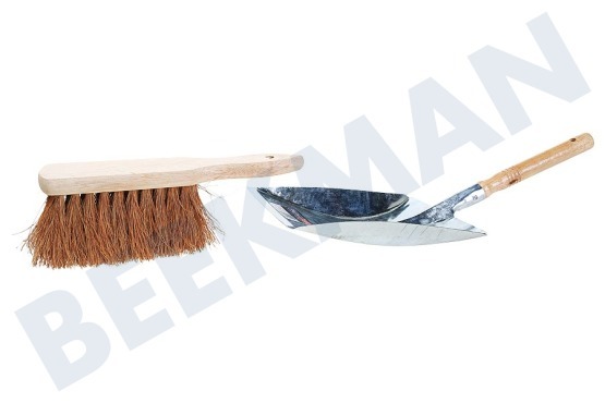 Talen Tools Handfeger mit Kokoshaaren und Metall-Kehrschaufel