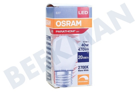 Osram 4058075590779 Parathom Retrofit Classic 40 Matt Dimmbar 4.5W E27