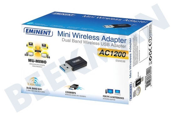 Eminent EM4536 Mini Dual Band AC1200 USB 3.1 Gen1 Netzwerkadapter