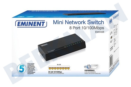 Eminent Mini-Netzwerk-Switch 8 Ports
