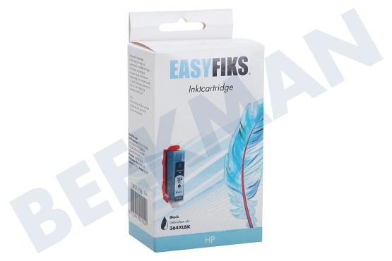 Easyfiks HP-Drucker HP 364XL Black Druckerpatrone No. 364 XL schwarz