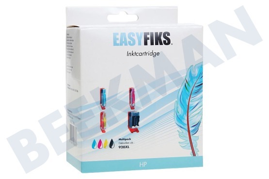 Easyfiks HP-Drucker HP 920XL Multipack Druckerpatrone Nr. 920 XL Multipack BK/C/M/Y
