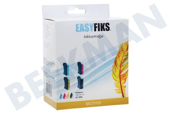 Easyfiks LC-223 Multipack Druckerpatrone LC-223 Multipack BK/C/M/Y