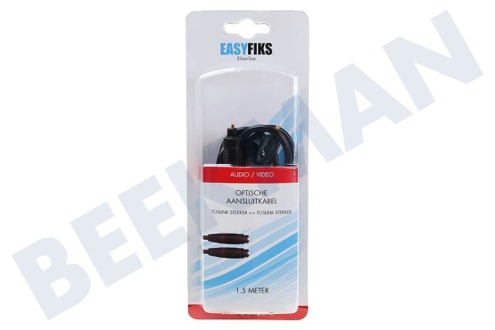 Easyfiks Optische Kabel Toslink Male - Toslink Male, 1,5 m