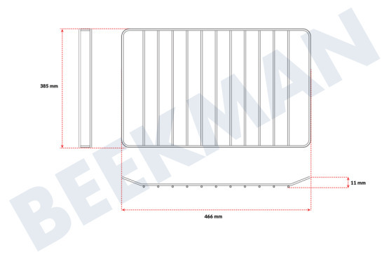 Husqvarna electrolux Ofen-Mikrowelle Gitter Metall 466 x 385 mm