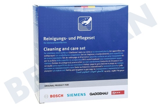 Siemens 311964, 00311964 Reiniger Pflegeprodukte Edelstahl, Set