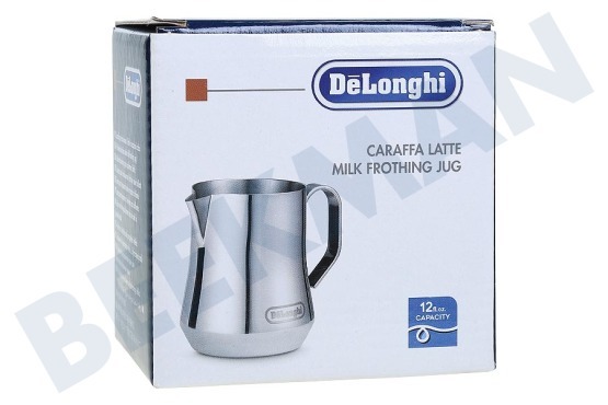 Delta Kaffeemaschine DLSC060 Milchschaumkännchen, Edelstahl, 350ml