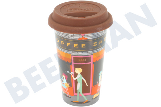 DeLonghi Kaffeemaschine DLSC066 Thermobecher keramischer, doppelwandiger Becher
