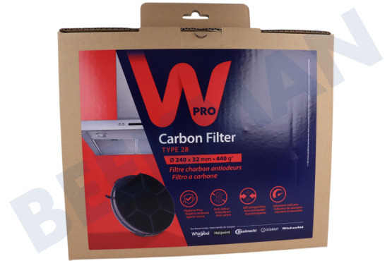 Elica Abzugshaube CHF28/1 Filter Kohlefilter -Typ 28 240mm