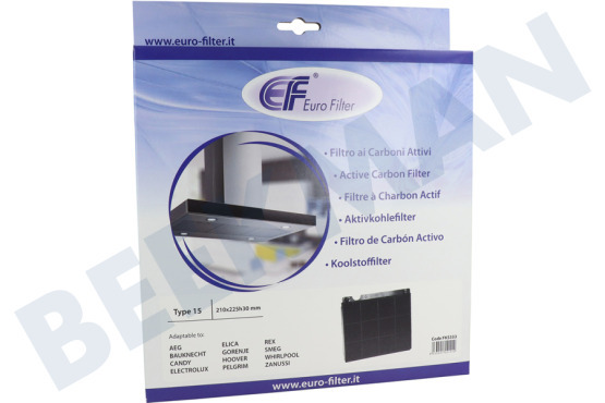 Cooke&lewis Abzugshaube Filter Carbon 225x210x30mm