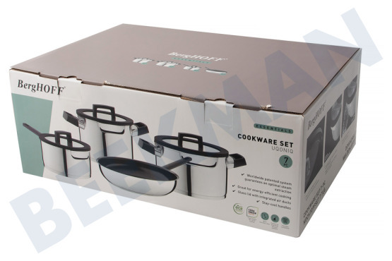 BergHOFF 7-teiliges Kochtopfset Uqonic Downdraft
