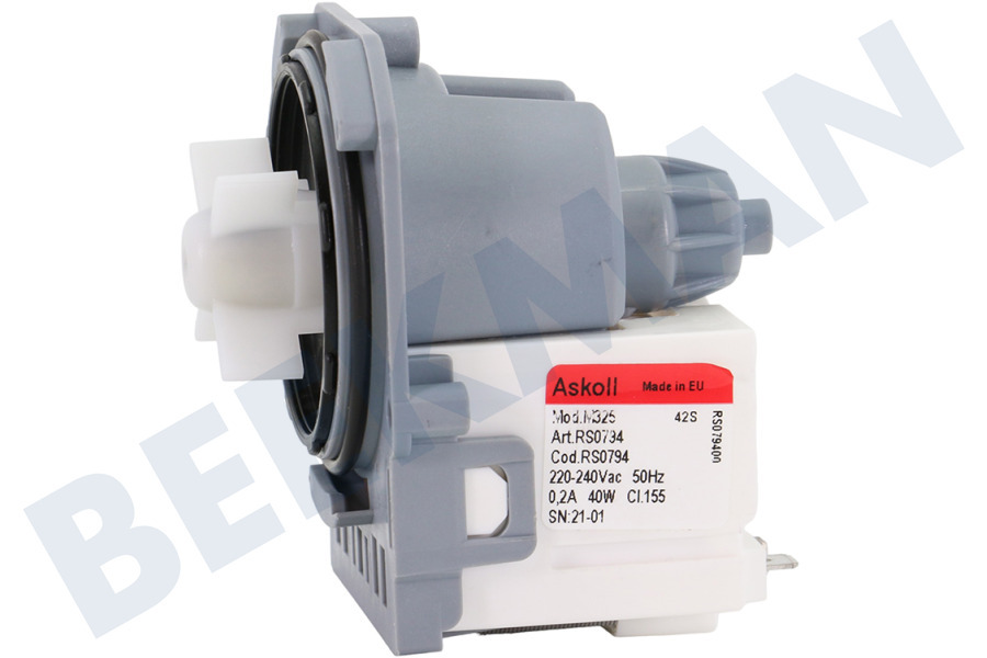 Zanussi Waschmaschine Pumpe Ohne Abdeckung -Bajonet-