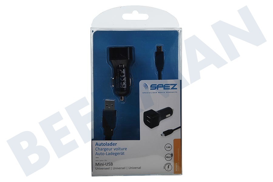 Italica Autoladegerät Mini-USB Output 5V / 2,4A, 100 cm