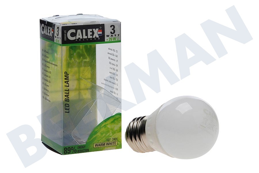 Calex 472350 Calex LED Kugellampe 240V 3,4W E27 P45, 250 Lumen 2700K