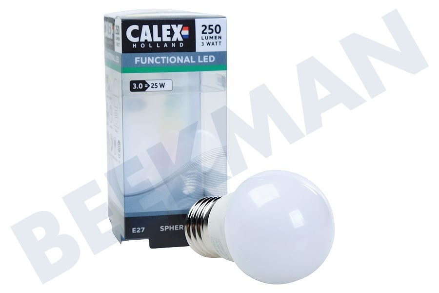 Calex 472746 Calex LED-Kugel-Lampe 240V E27 3Watt P45, Flamme 200 Lumen