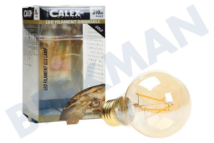 Calex 474504 Calex LED Vollglas Filament Standardlampe 4W 310lm E27