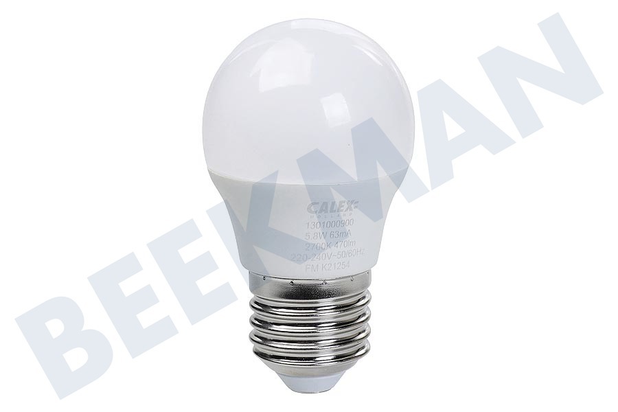 Calex 417426 Calex LED-Kugel-Lampe 240V 5W 470lm E27 P45, 2700K