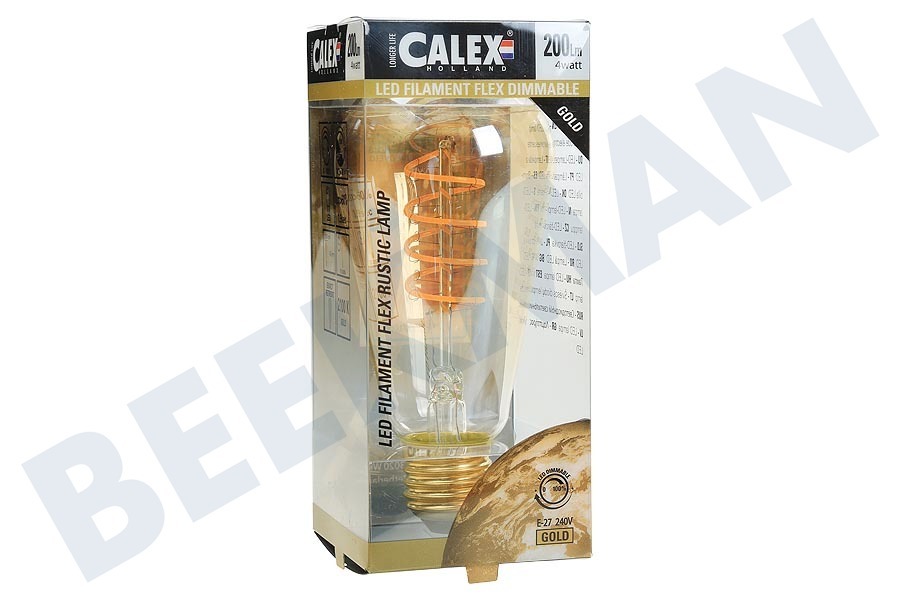 Calex 425752 Calex LED Vollglas Flex Filament rustikale Llampe