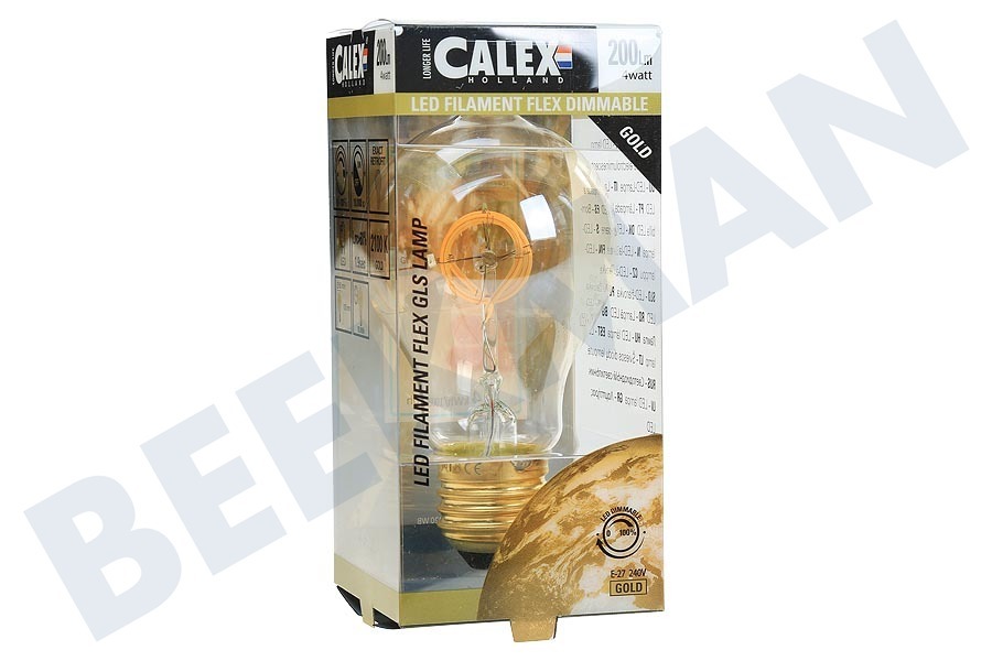 Calex 425732 Calex LED Vollglas Flex Filament Standardlamp