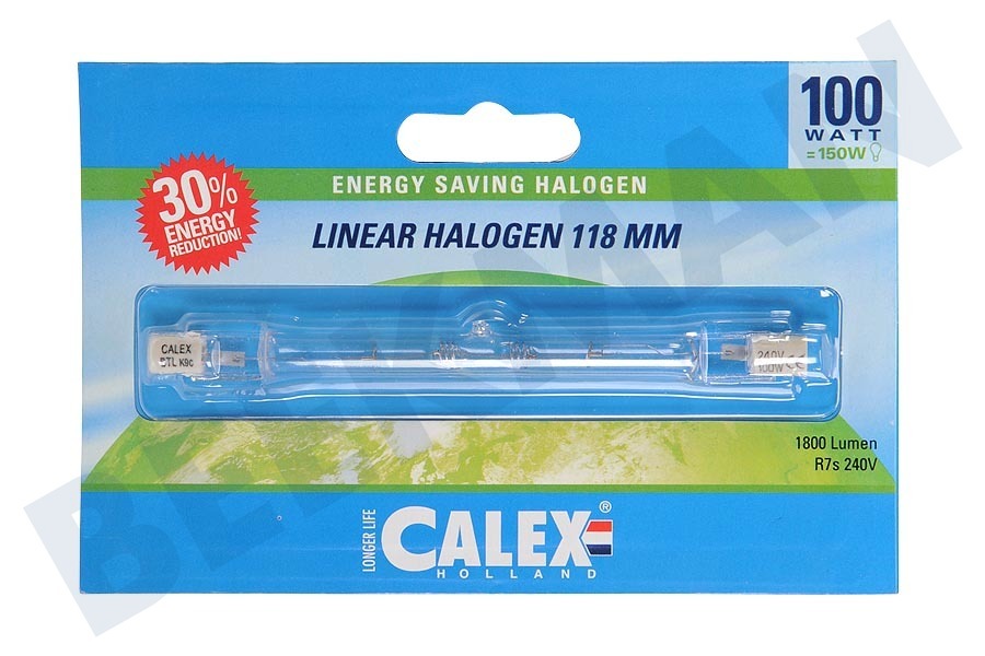 Calex 509122 Calex Spar Halogenröhrenlamp 230V 100W(130W) R7s 8x118mm