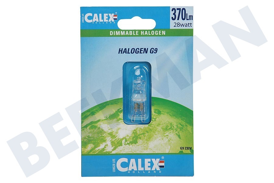 Calex 509208 Calex Spar Halogenlampe 230V 28W(37W) G9 klar