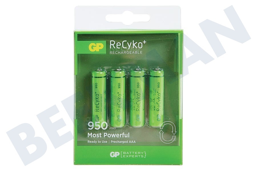 GP LR03 ReCyko+ AAA 950 - 4 wiederaufladbare Batterien