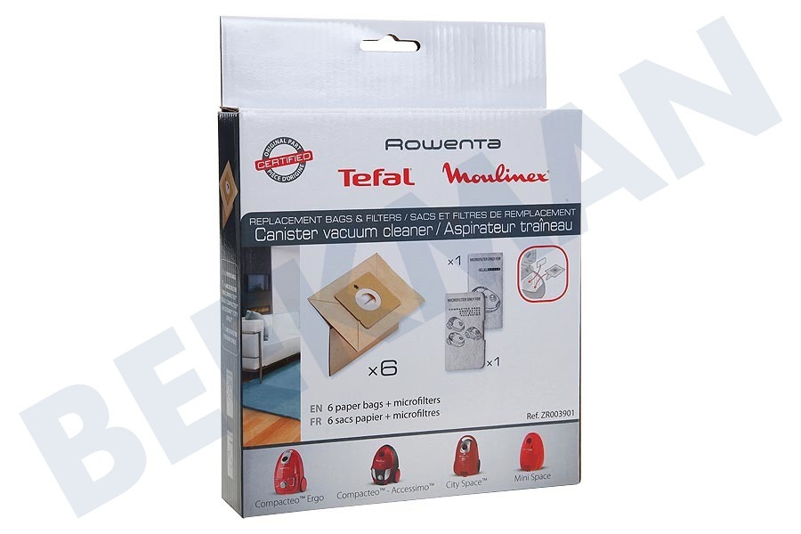 Moulinex Staubsauger Staubsaugerbeutel Papier 6 Stück + 1 Microfilter